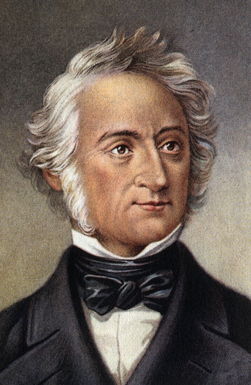 Baron Justus von Liebig, Duits scheikundige . door Unknown Artist