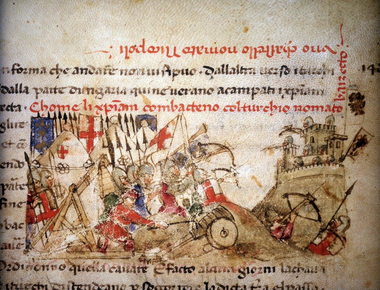Slag bij Nicopolis: nederlaag van christenen door Bayazid I (Turkije), op 28/09/1396 - in 
