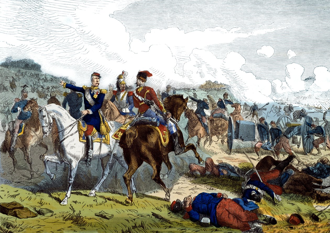 Slag bij Reichshoffen of Woerth, 6 augustus door Unknown artist