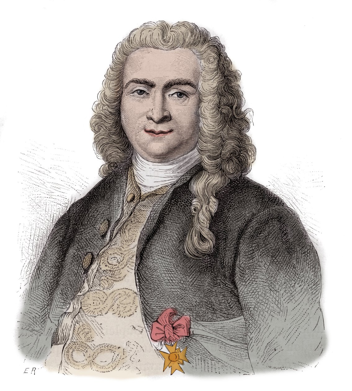 Bertrand Francois Mahe de La Bourdonnais (1699-1753), Franse admiraal, bestuurder in dienst van Compagnie francaise des Indes Orientales en gouverneur van Mascareignes door Unknown artist