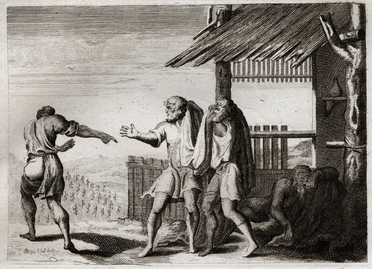 Bijbel van Royaumont, Oude Testament: Vervloekte Cham van zijn vader (Noach