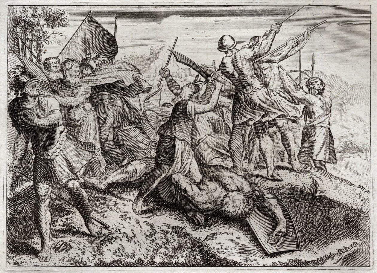 Bijbel van Royaumont, Oude Testament: Jonathas Pontiff. Jonathas (Jonathan) volgt zijn broer Judas Machabee (Maccabee, Macabee) op aan het hoofd van de opstand tegen de Seleuciden. Hij behaalde verschillende overwinningen. Diodote Tryphon verrast hem uitei door Unknown artist