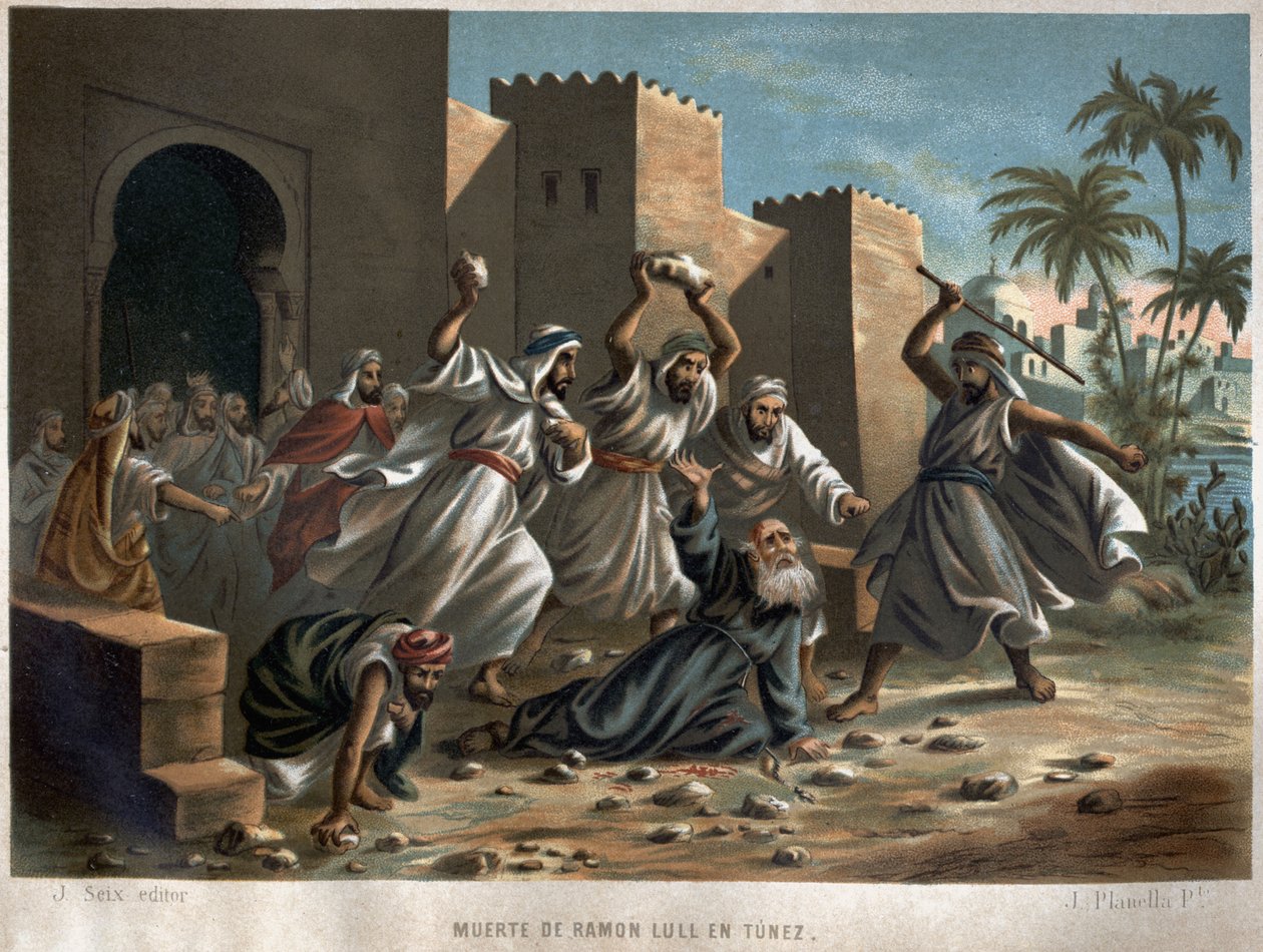 Gezegende Raymond Lulle, Catalaanse filosoof, theoloog en dichter door Unknown artist