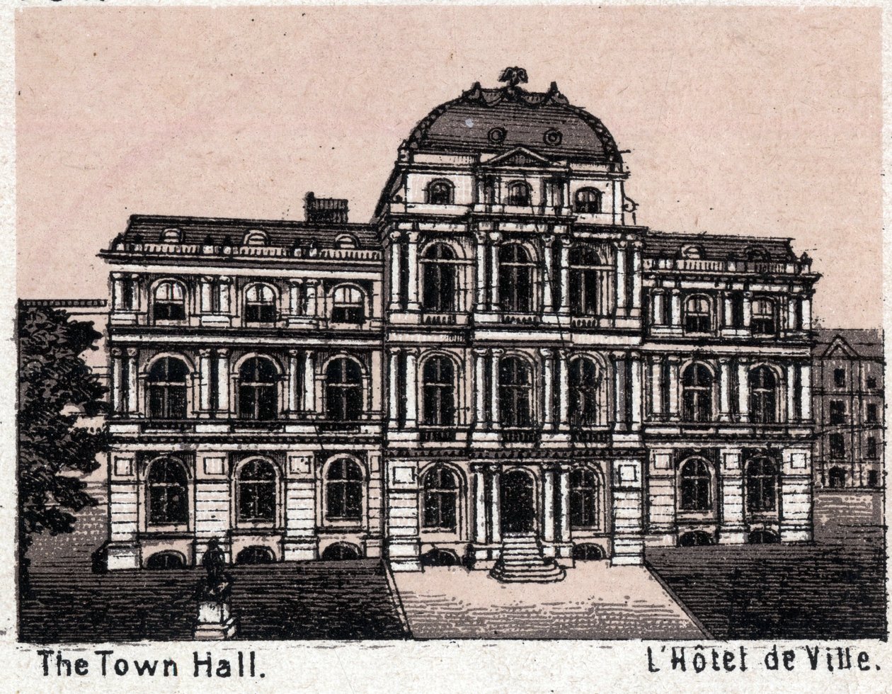 Boston, Verenigde Staten: uitzicht op het stadhuis. Uit 