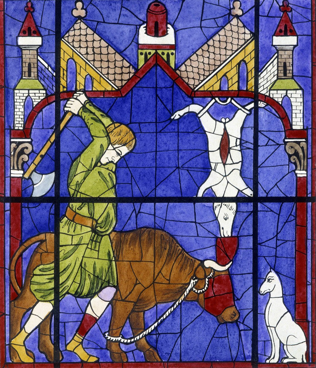 Boucher, Glas-in-lood van de Middeleeuwen. in 