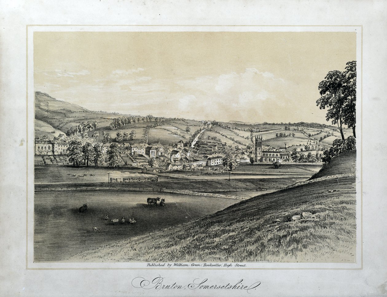 Bruton, Somerset door Unknown artist