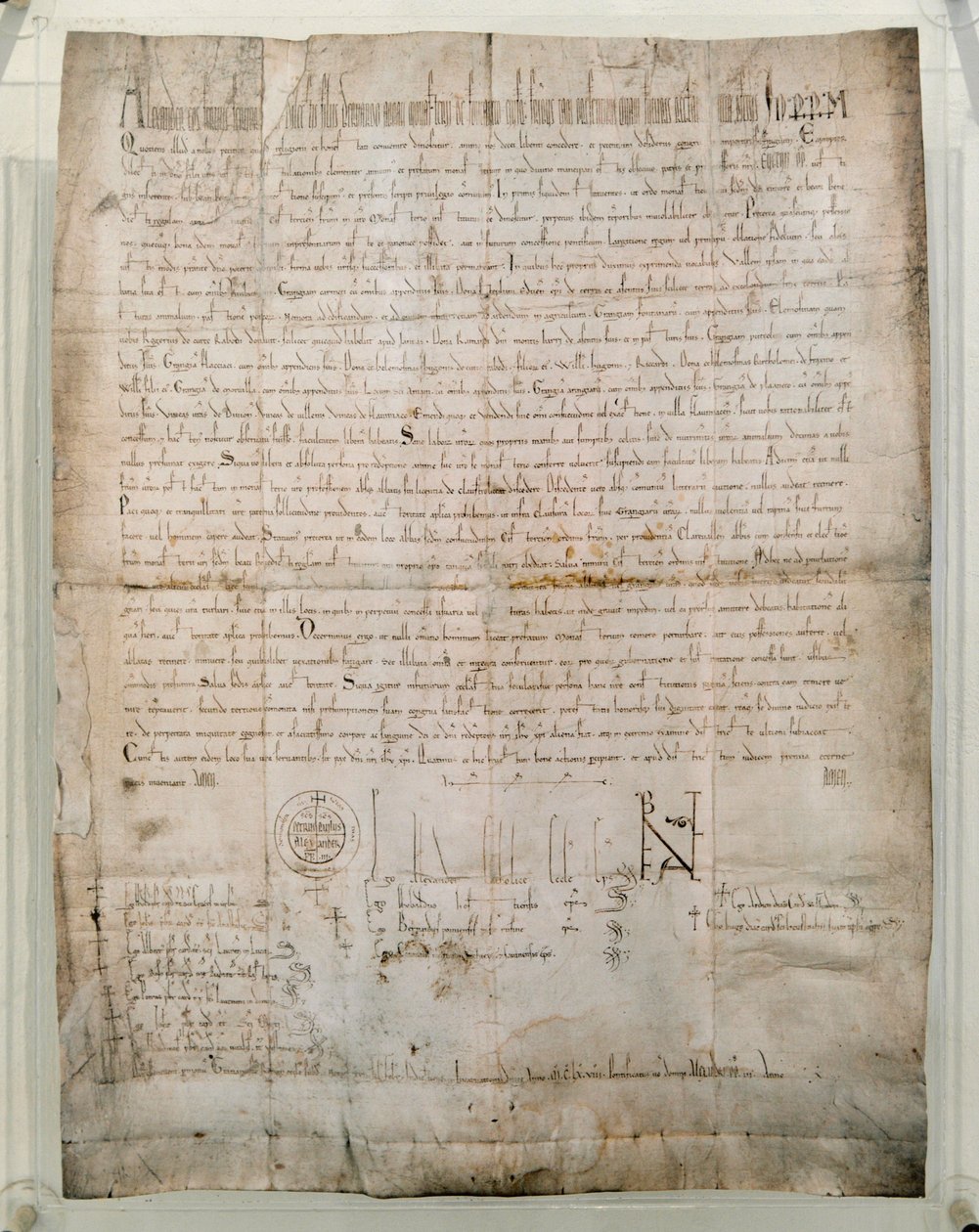 Bulle van 1168 van paus Alexander III door Unknown artist