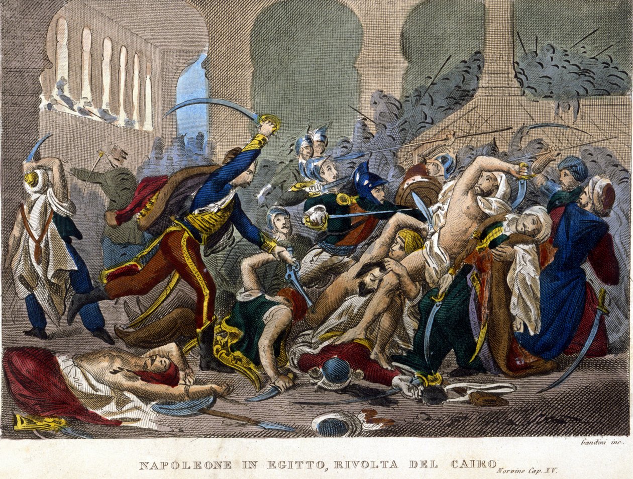 Campagne (Expeditie) van Egypte (1798-1801), Napoleon in Egypte: Opstand van Caïro door Unknown artist