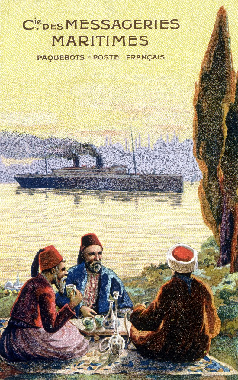 Kartonnen van de Franse rederij wereldwijd. door Unknown artist