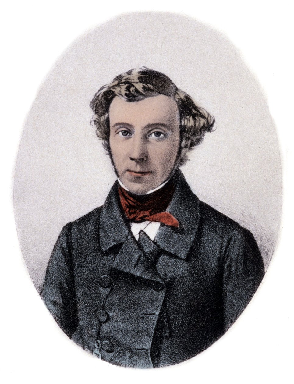 Portret van Alexis de Tocqueville, Franse historicus en politicus door Unknown artist