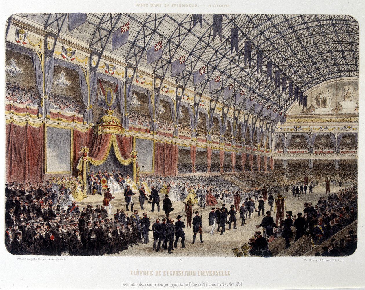 Sluiting van de Wereldtentoonstelling en uitreiking van prijzen aan exposanten in het Palais de l