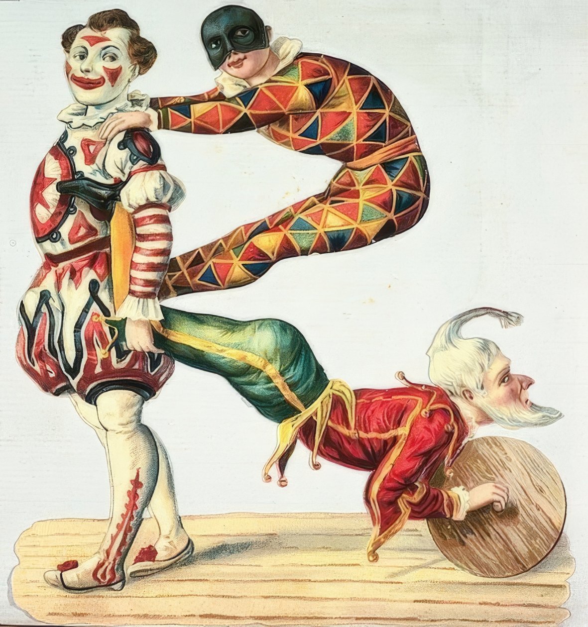 Clowns en harlekijnen door Unknown