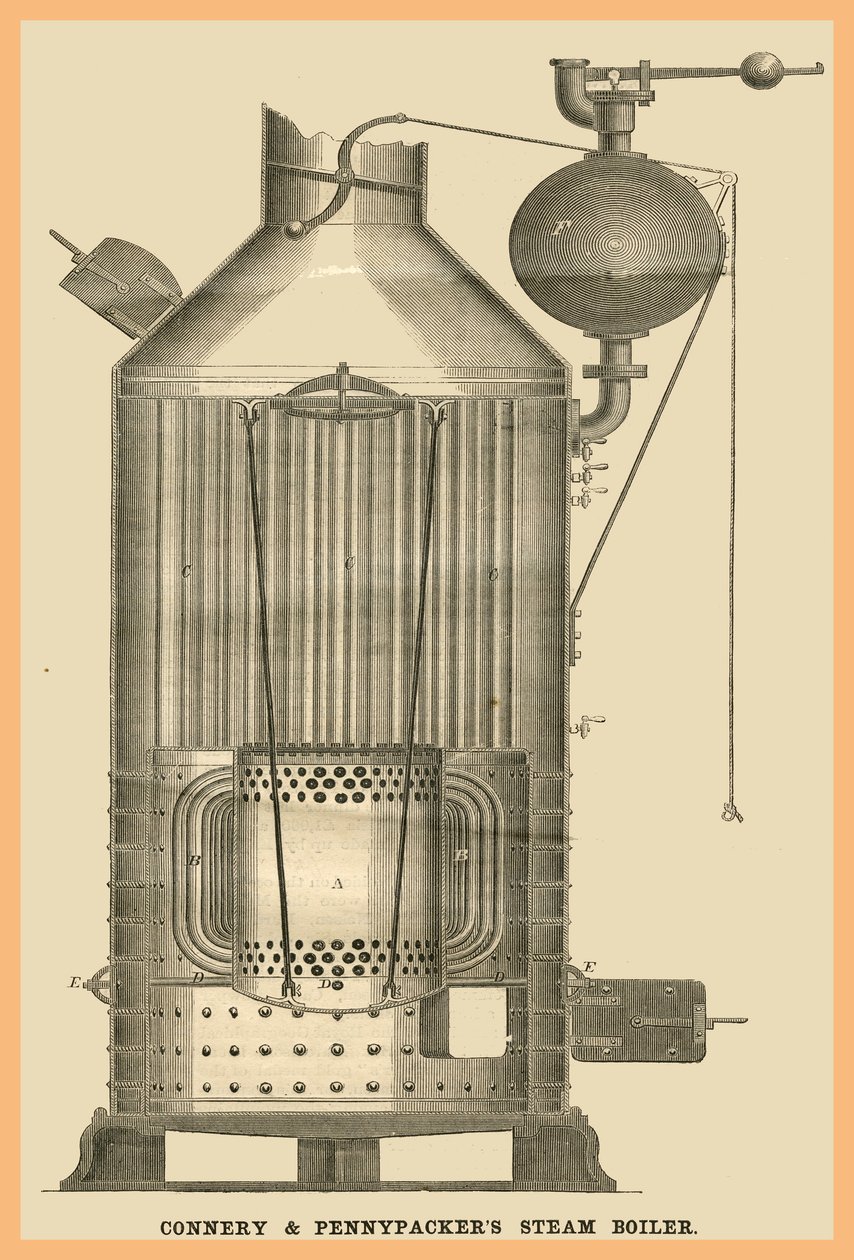 Connery - Packer Stoomketel door Unknown Artist