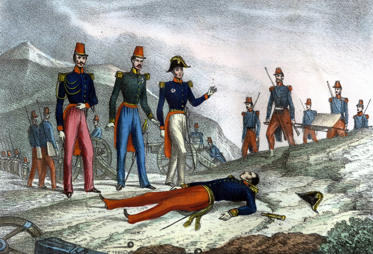 Verovering van Algerije. Dood van Generaal Danrémont tijdens de inname van Constantine. 13 oktober 1837. in 