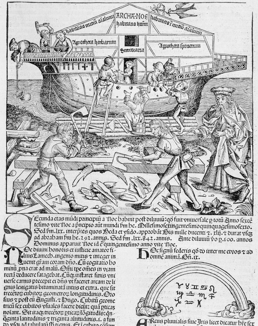 Bouw van de Ark van Noach - in 