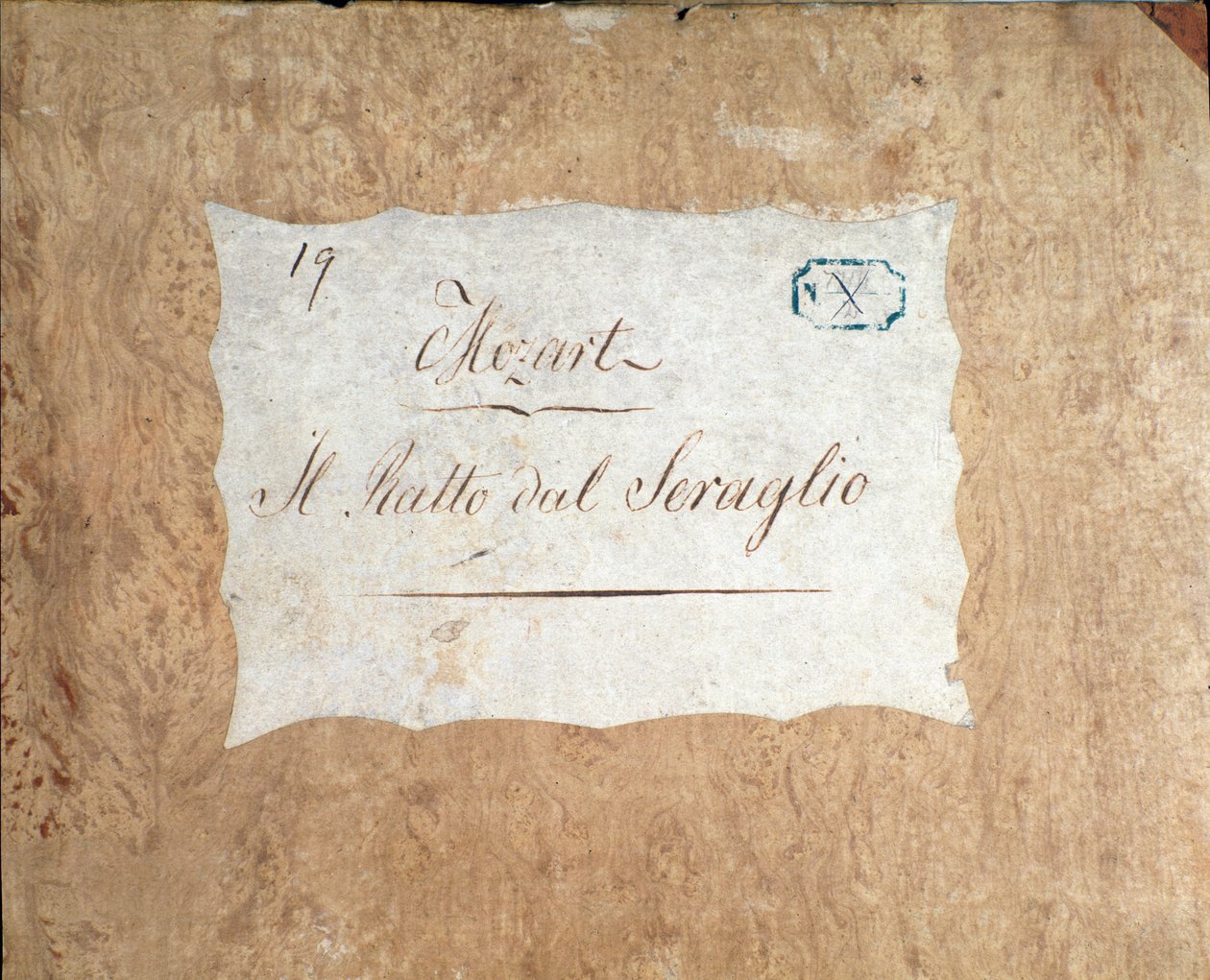 Omslag van de partituur voor Die Entführung aus dem Serail, opera door Mozart, Lichtenthal versie (1838) door Unknown artist