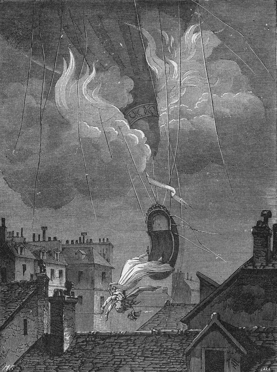 Dood van Madame Blanchard (zijn bal) door Unknown artist