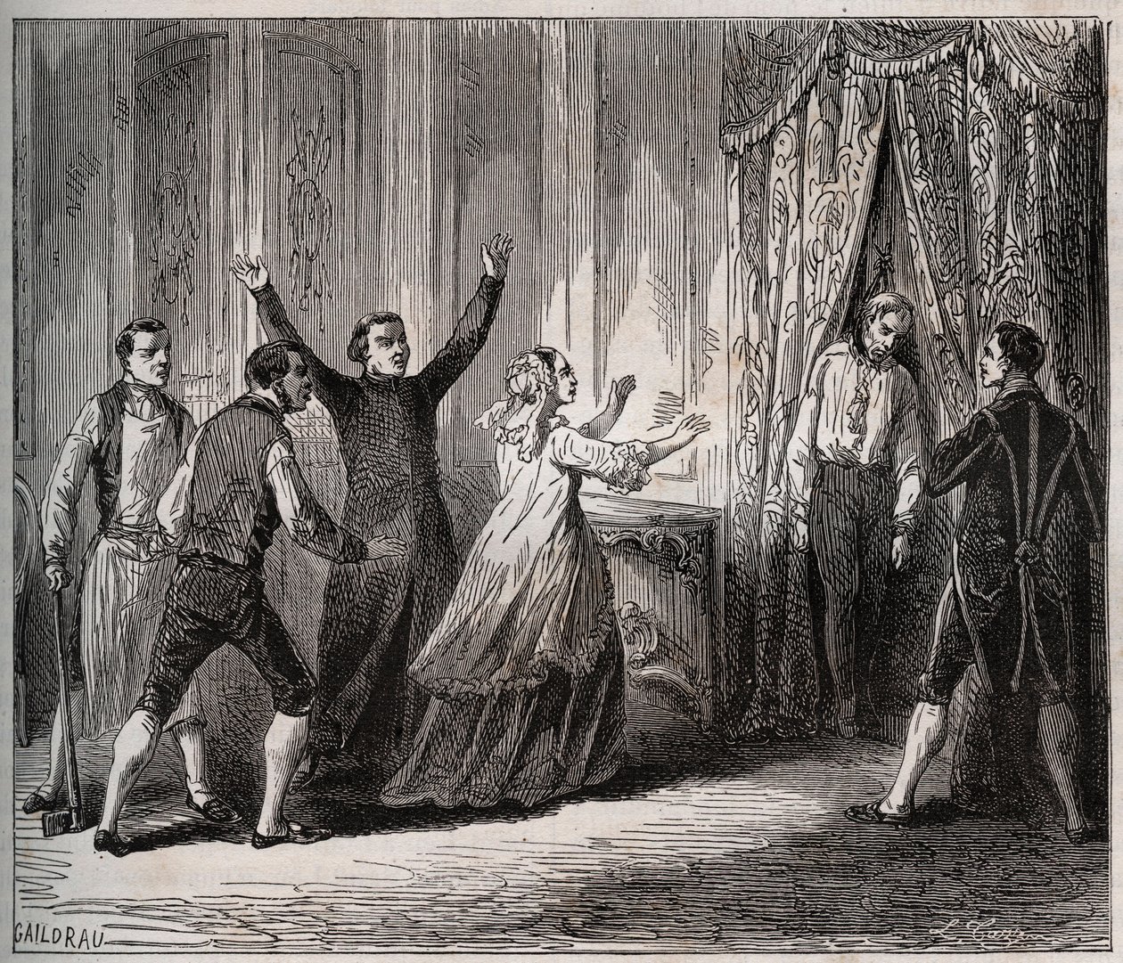 Dood van de Prins van Conde (Louis VI Henri de Bourbon Conde) door Unknown artist