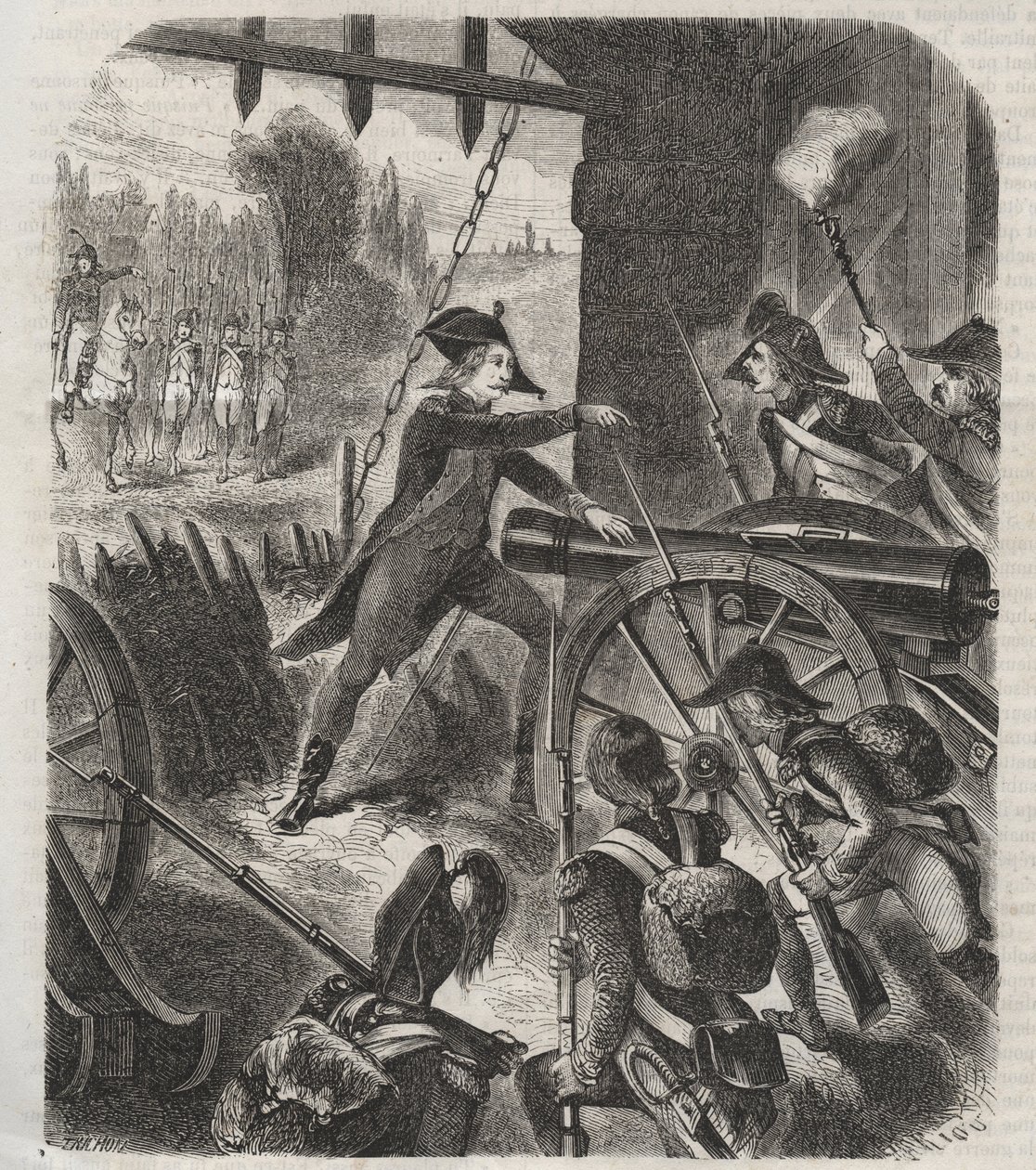 ENGELSE REVOLUTIE. Heroïsche daad van Desilles - Franse Revolutie: de zaak van Nancy. Op 31 augustus 1790 lanceerde de markies de Bouillé (François Claude Amour du Chariol, markies de Bouillé) (1739-1800) een repressie tegen de soldaten van het garnizoen v door Unknown artist