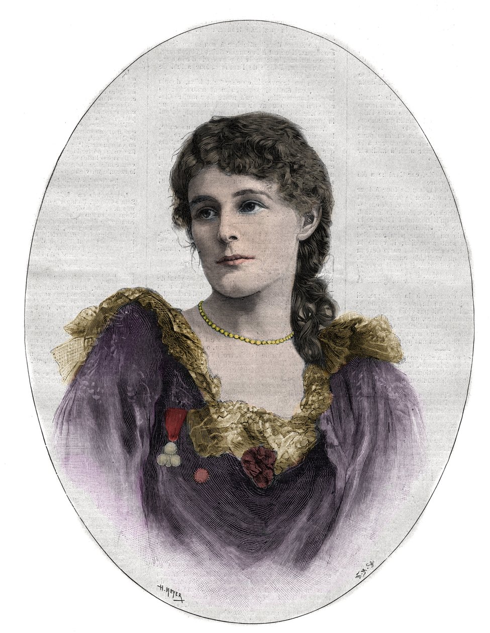 Edith Maud Gonne (1866-1953), Ierse revolutionair door Unknown artist