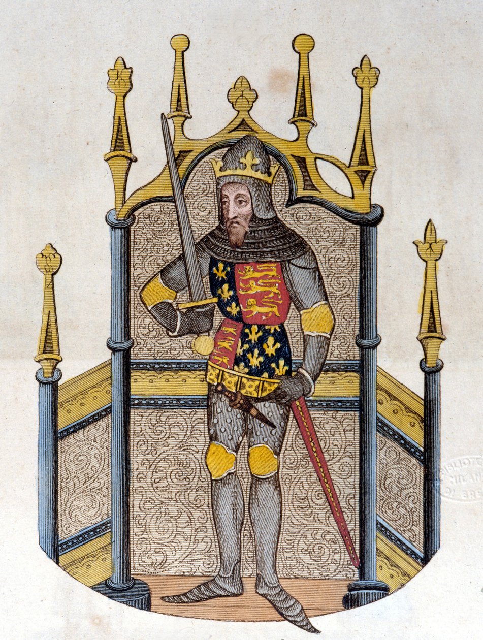 Edward III (1312-1377), Koning van Engeland Gravure uit het begin van de 19e eeuw door Unknown artist