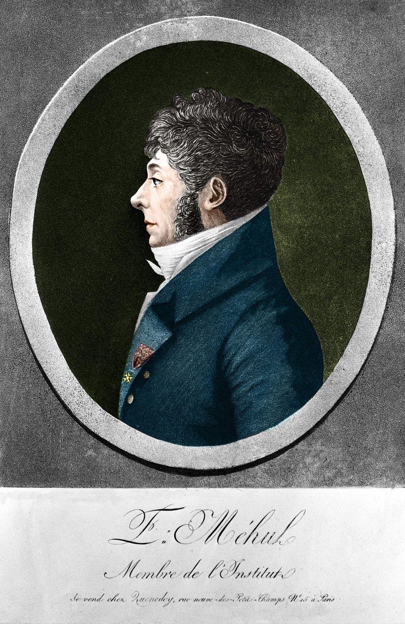 Etienne Mehul, Franse componist en organist (1763-1817). door Unknown artist