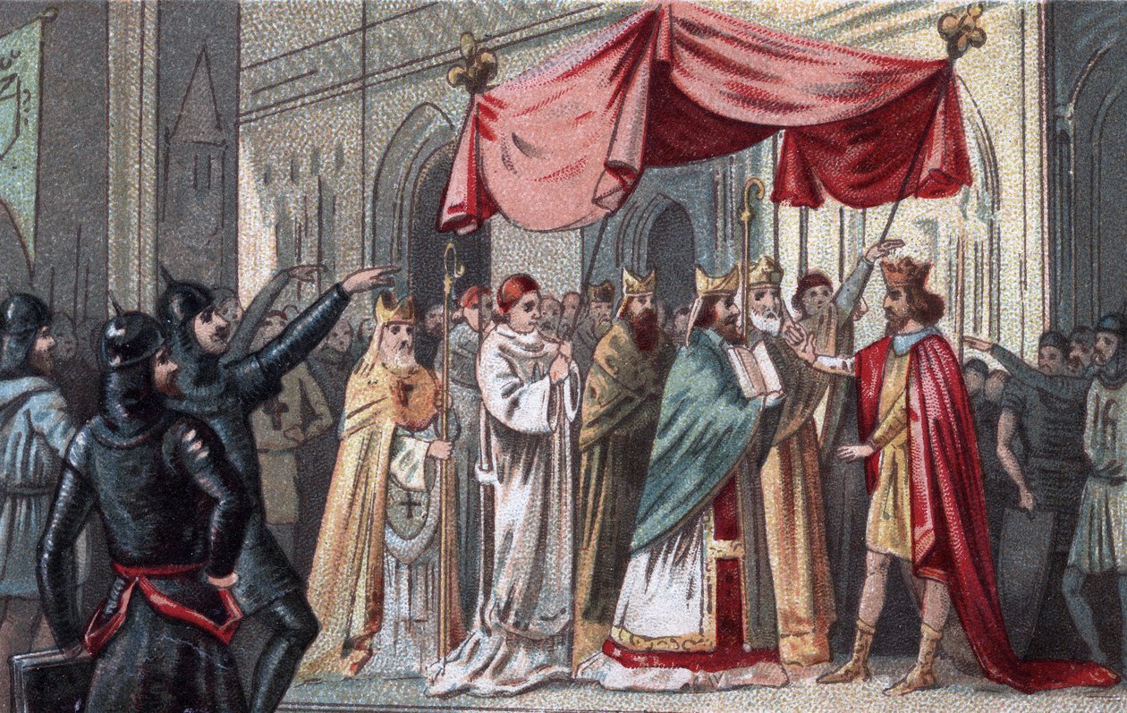 Eudes (Odon) (ca. 860 - 898), graaf van Parijs en Troyes, gekozen tot koning van Frankrijk door Unknown artist