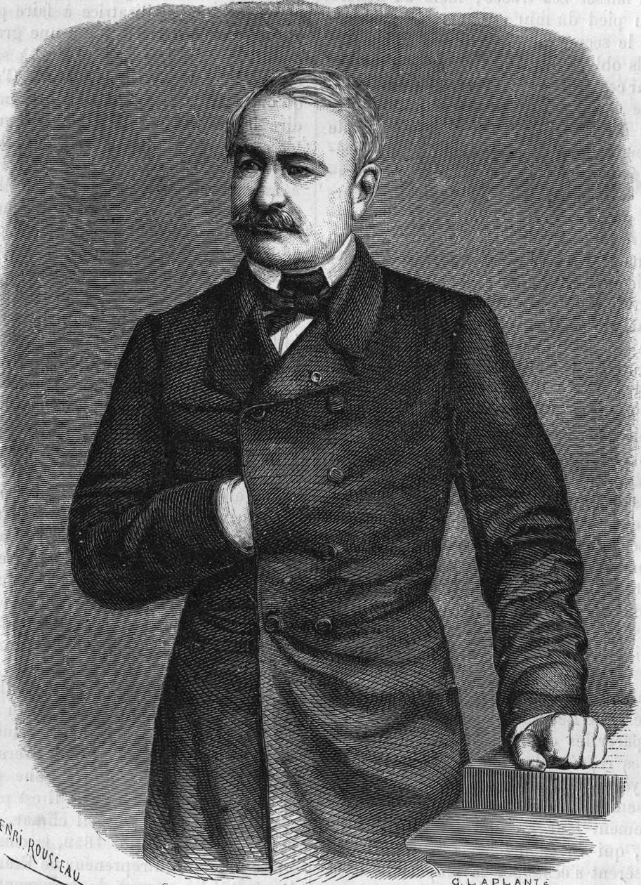 Ferdinand de Lesseps (1805-1894), Franse diplomaat en bestuurder. door Unknown artist