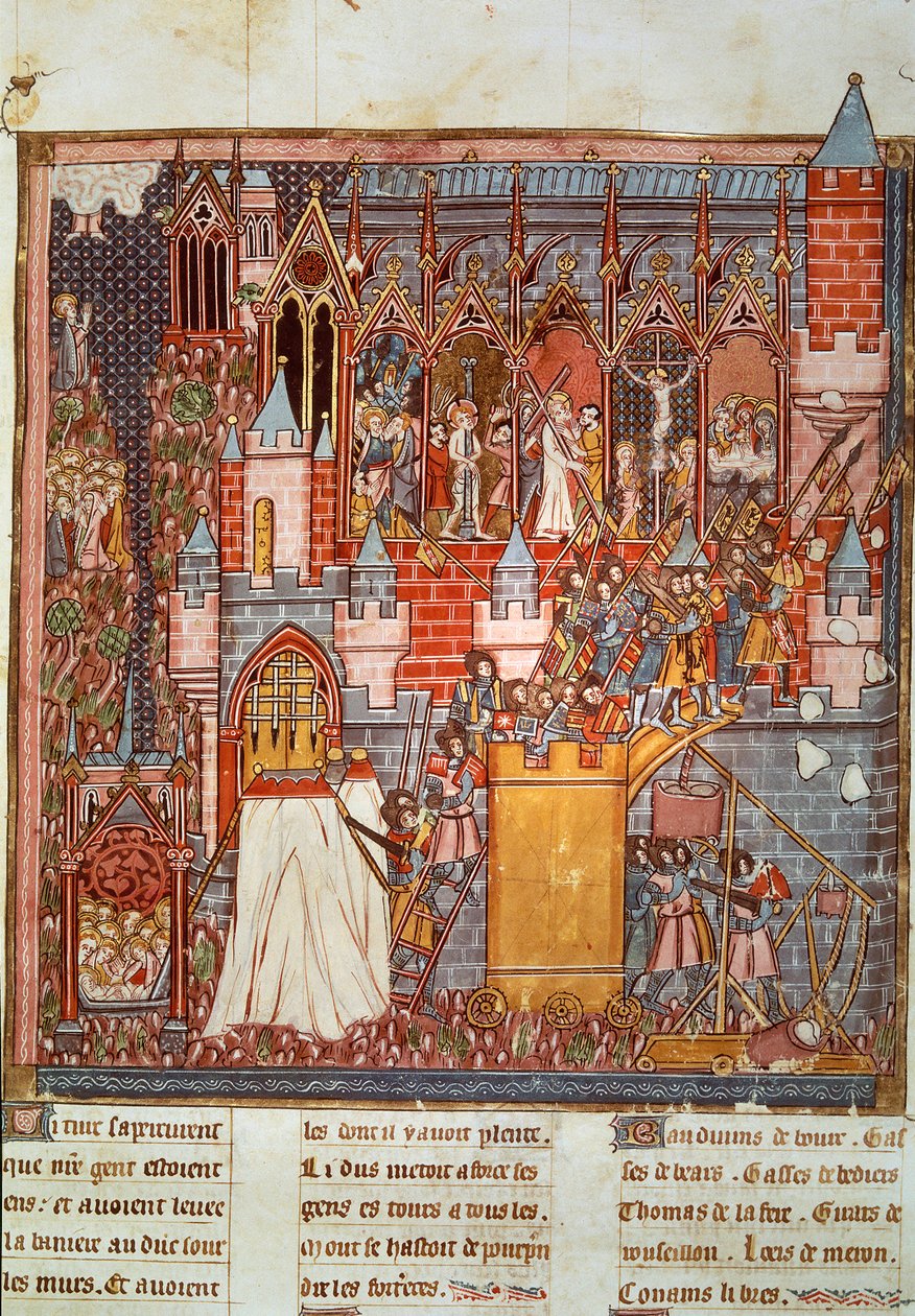 Eerste Kruistocht: het beleg en de inname van Jeruzalem door Unknown artist