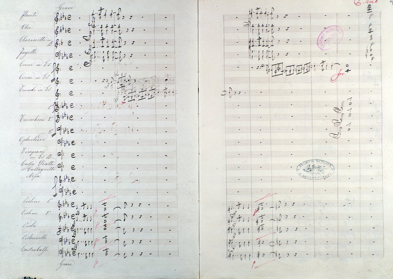 Eerste pagina van Capriccio brilliant op het thema van Jota Aragonese (Spaanse ouverture nr.1) door Mikhail Glinka door Unknown artist