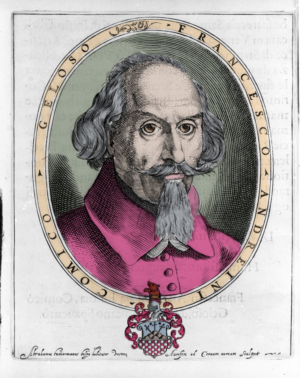 Francesco Andreini (circa 1548-1624) Italiaanse acteur en toneelschrijver van de Commedia dell