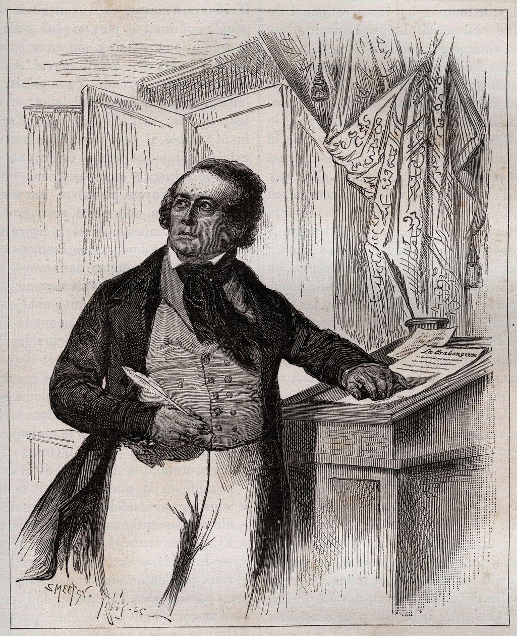 Francois Van Campenhout 1779-1848 - Belgische operazanger, dirigent en componist. door Unknown artist