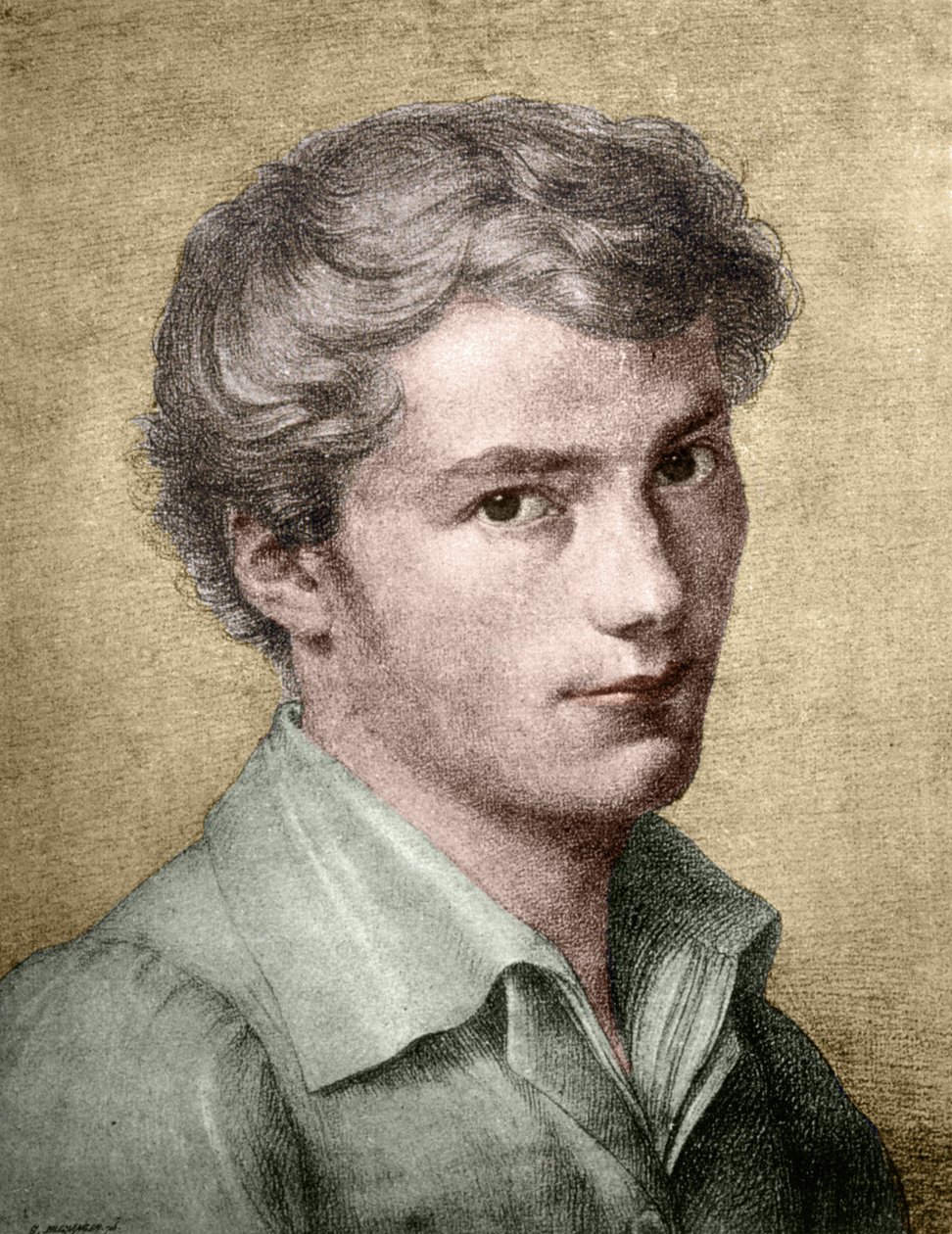 Franz Schubert (1797 - 1828) jong door Unknown artist