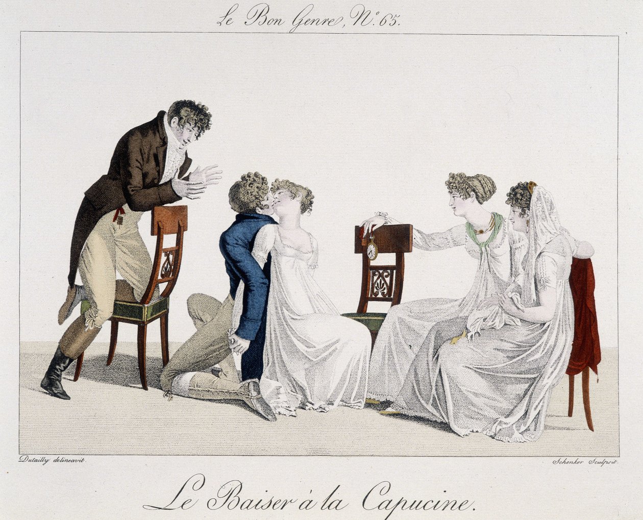 Spel: De Capuchine Kus - in "The Good Genre", nr. 65, begin 19e eeuw door Unknown artist