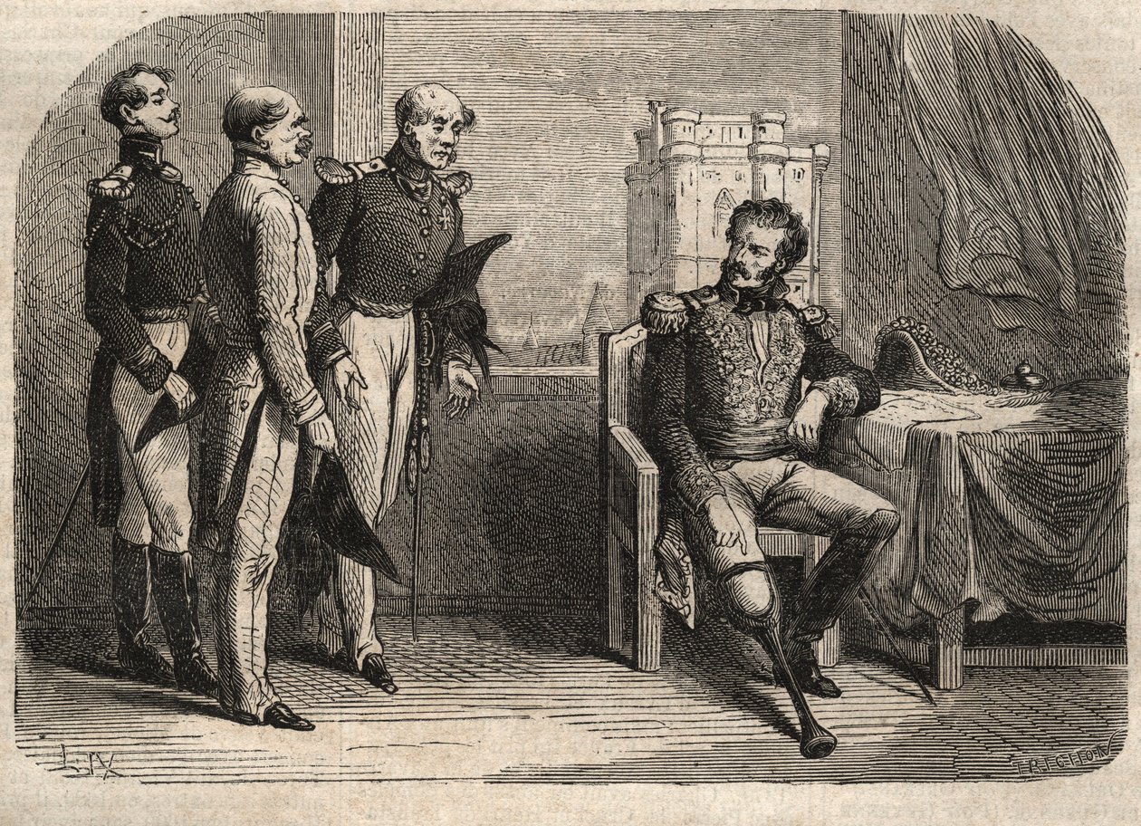 Generaal Daumesnil weigert het Château de Vincennes over te geven, Frankrijk door Unknown artist