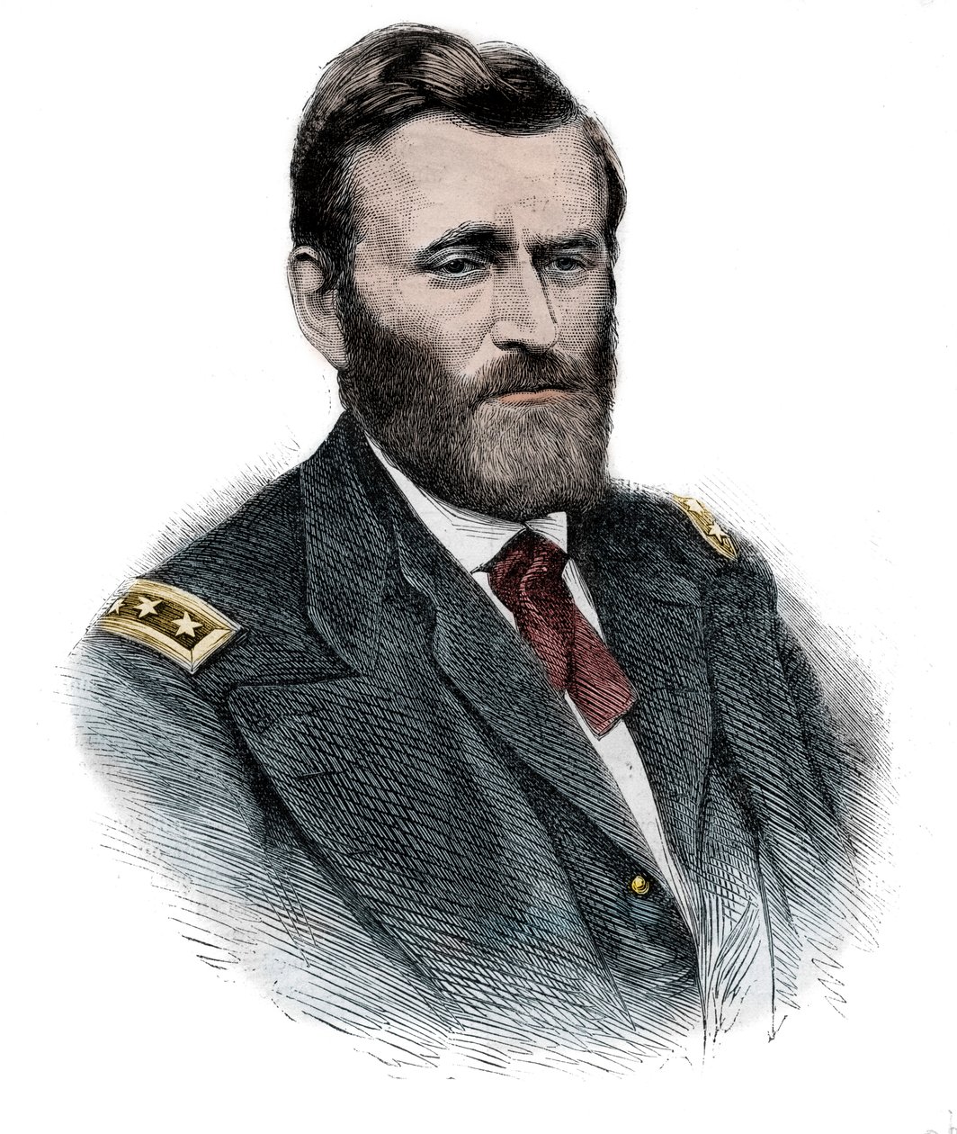 Generaal Grant - Portret van Noordelijke generaal Ulysses Simpson Grant door Unknown artist