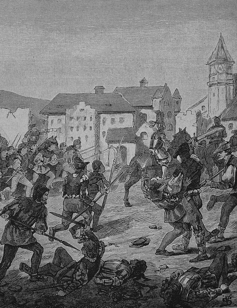 Duitse Boerenoorlog (1524-1526): Bestorming van Weinsberg door Unknown artist