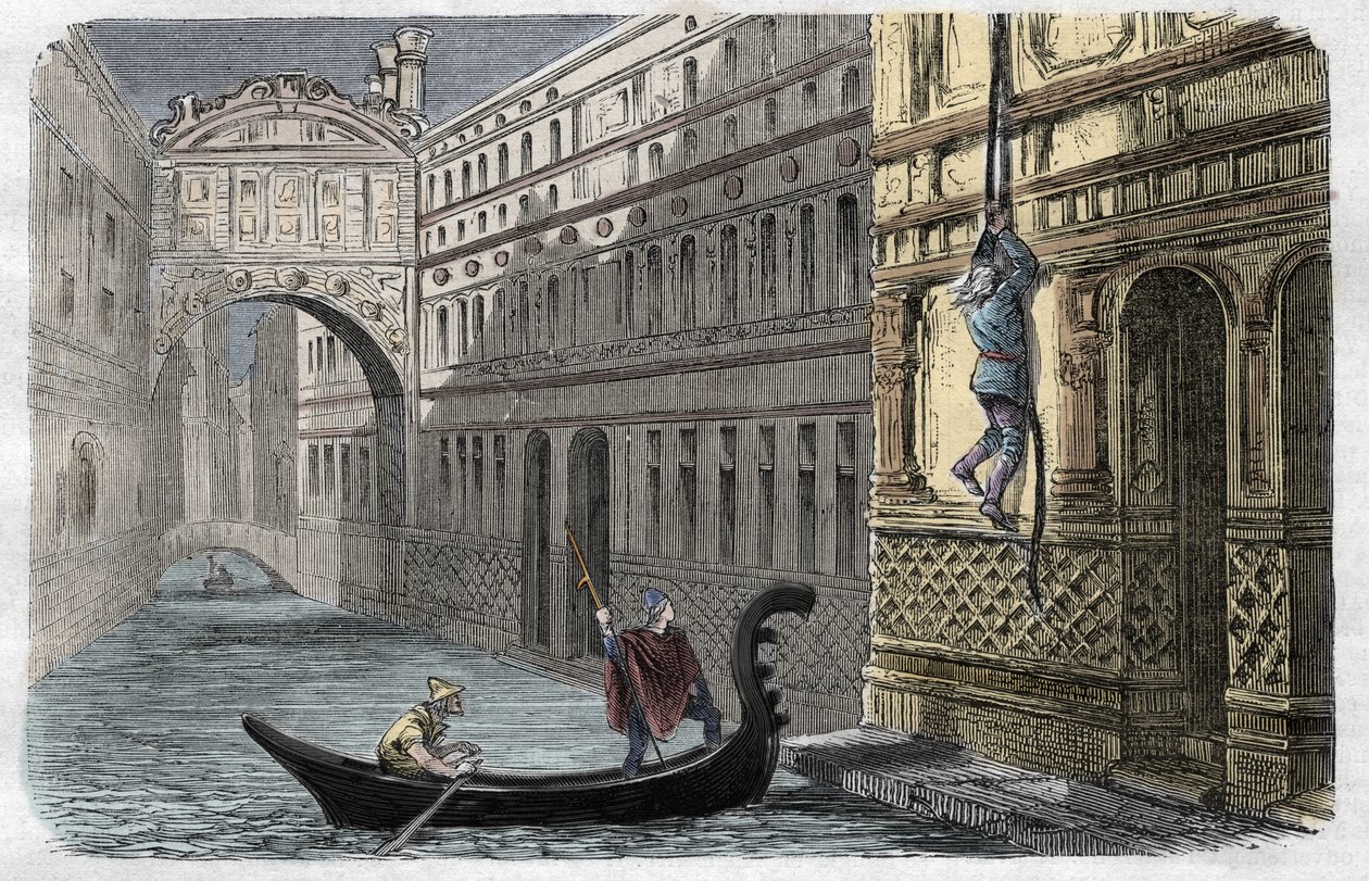 Giacomo Casanova (1725-1798) ontsnapt uit De Loden, Venetië, 31 oktober door Unknown artist