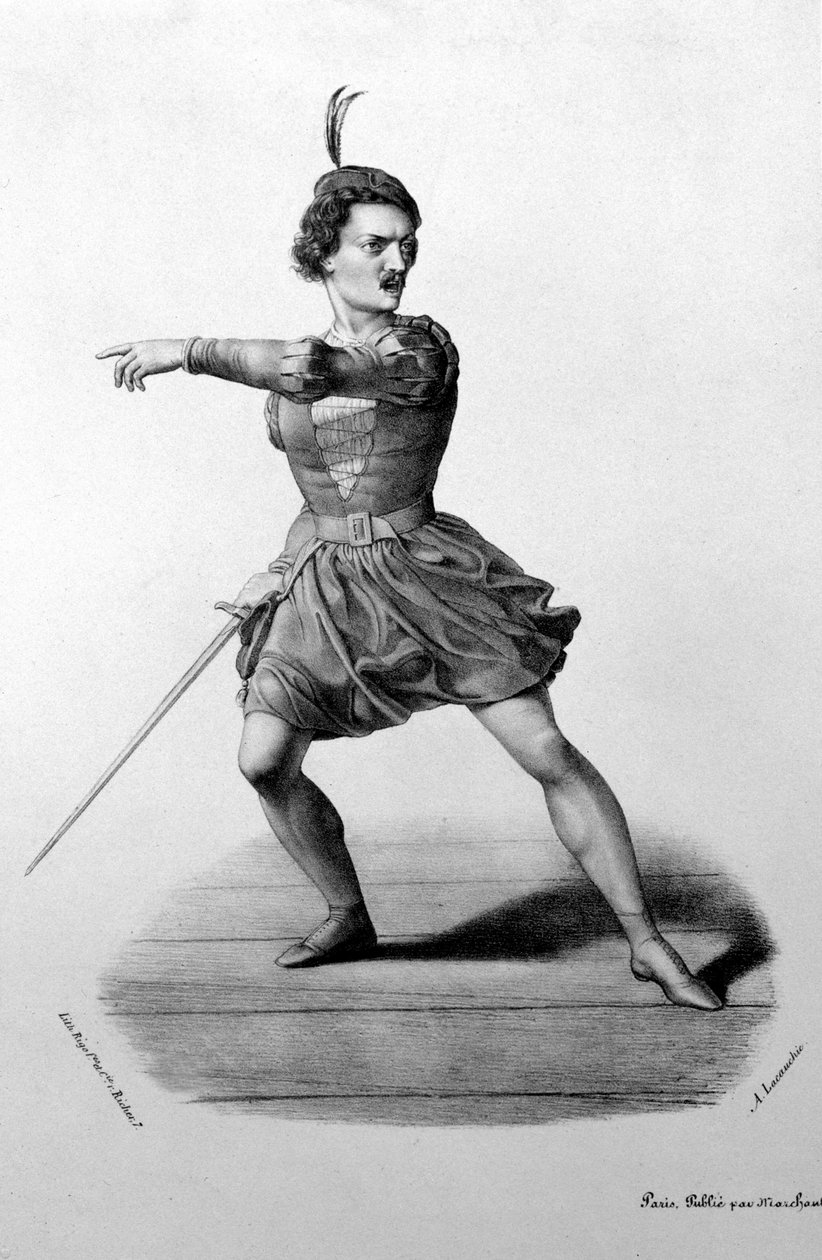 Gilbert-Louis Duprez (Gilbert Louis) in de rol van Arnoldo in de opera 
