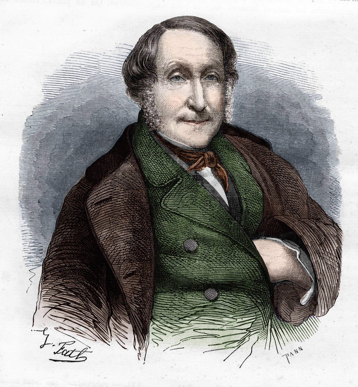 Gioacchino Rossini (1792-1868), Italiaanse componist door Unknown artist