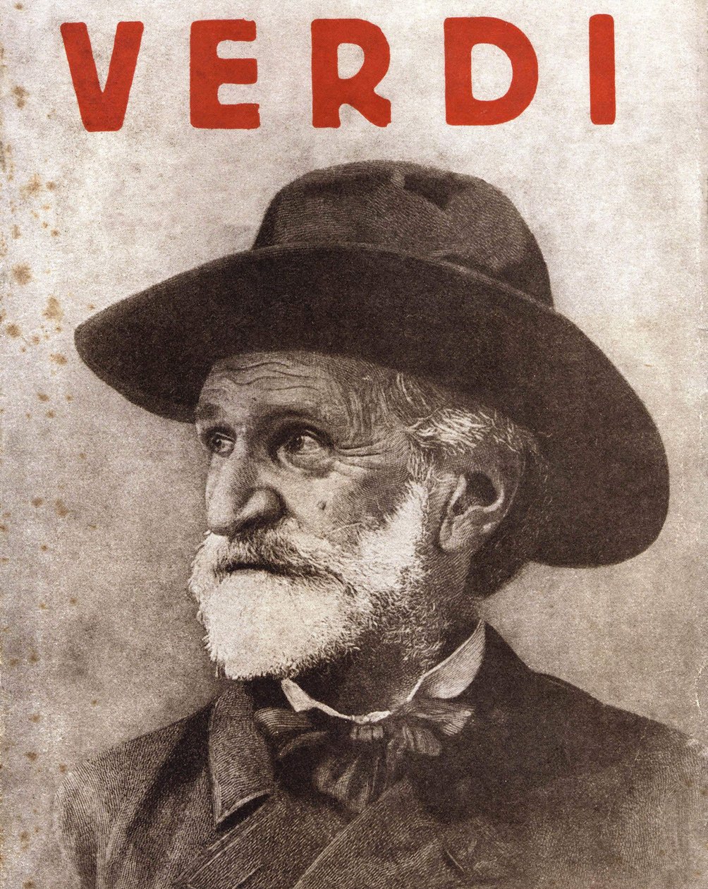 Giuseppe Verdi (1813 - 1901) Italiaanse componist door Unknown artist