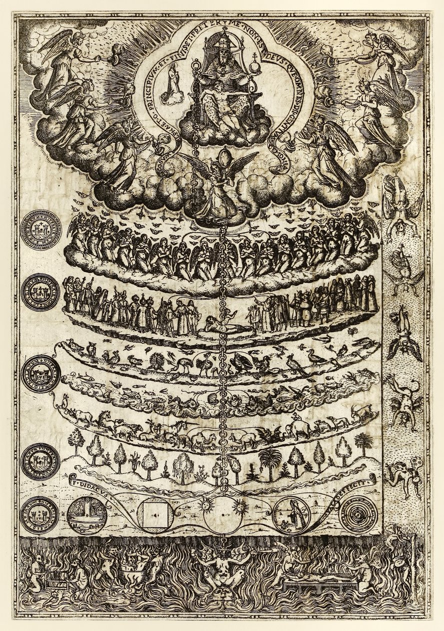 Grote Ketting van Zijn" uit "Rhetorica Christiana ad concionandi et orandi usum accommodate..." door Diego Valadés door Unknown artist