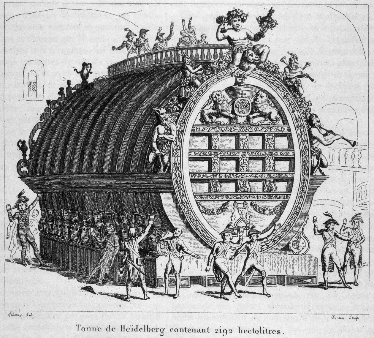 Heidelberg ton met 2192 hectoliter door Unknown artist