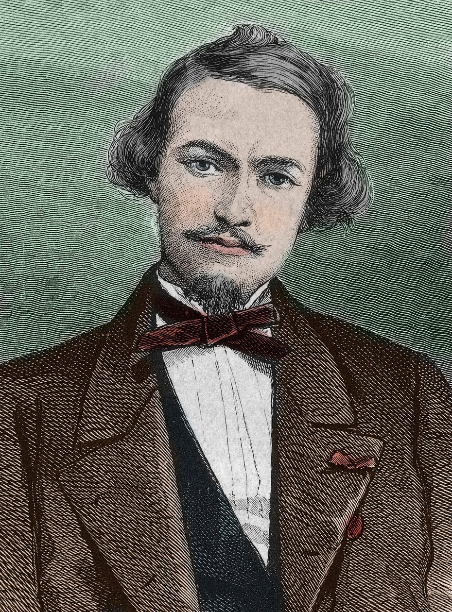 Henri Duveyrier (1840-1892), Franse ontdekkingsreiziger - portret van Henri Duveyrier oriëntalist, Franse reiziger en geograaf door Unknown artist