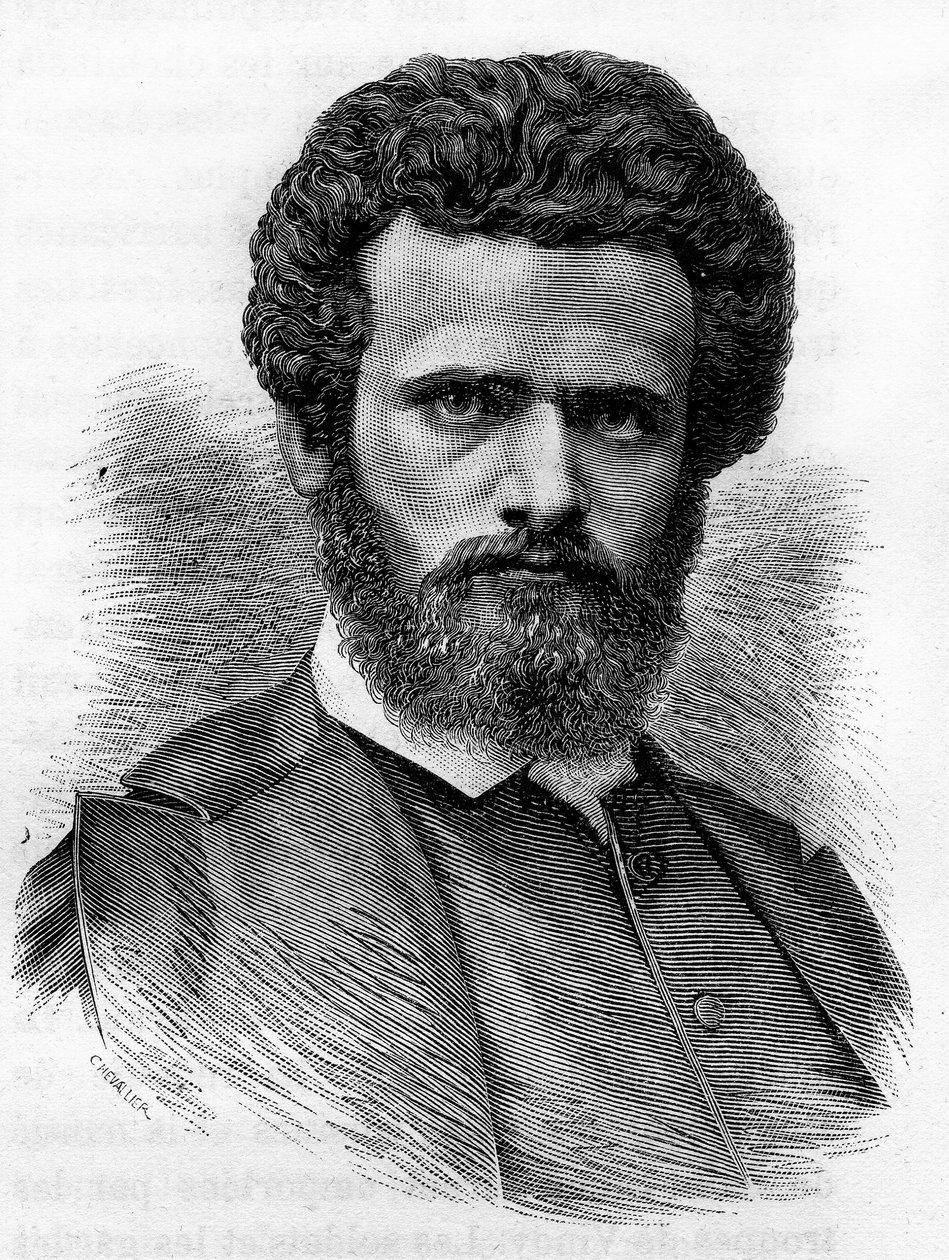 Henri Regnault (1843-1871), Franse schilder. Gravure uit het einde van de 19e eeuw in 