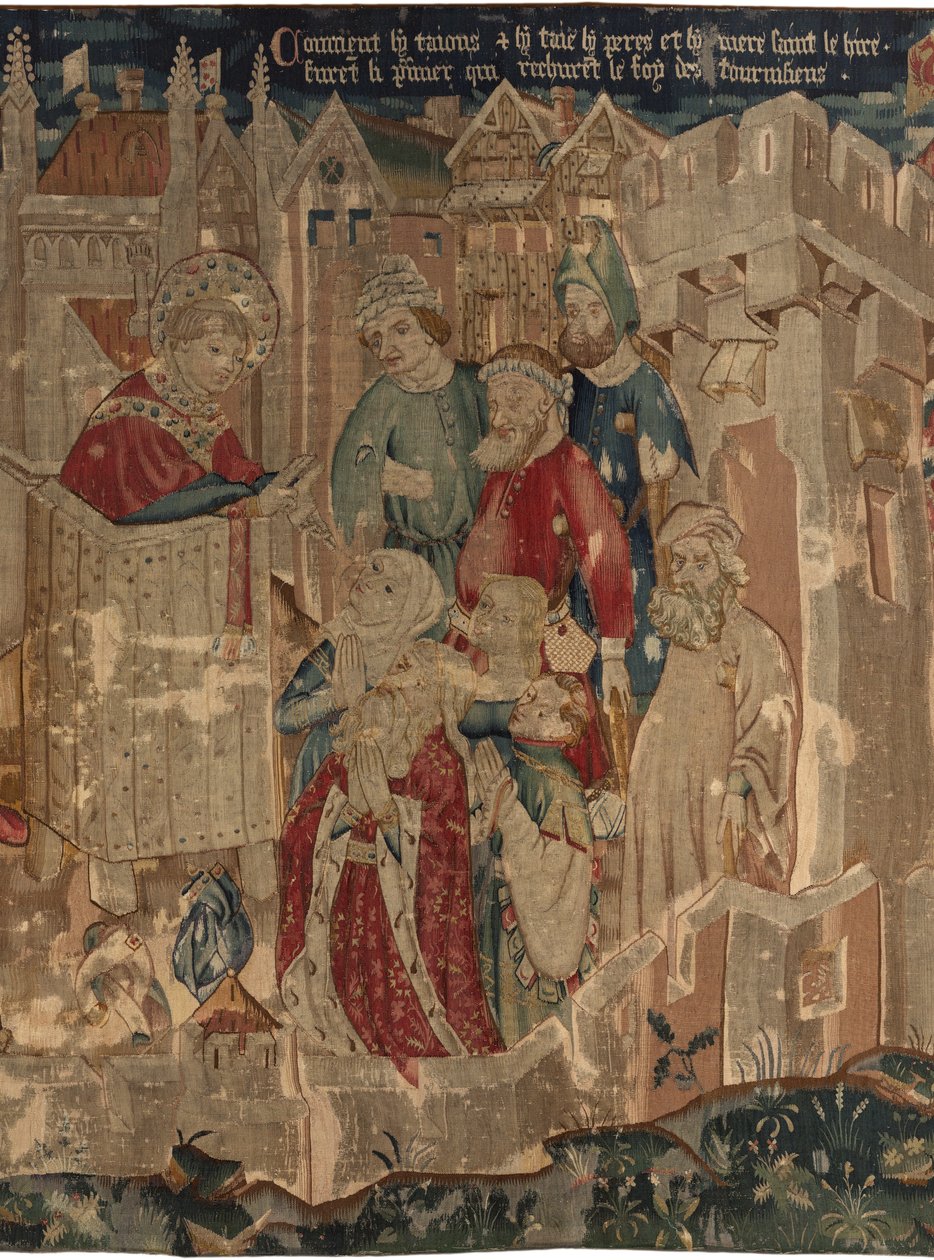 Geschiedenis van Sint Piat en Sint Eleuthère, Scène 3: De Sint Piat wordt naar Doornik gestuurd om het geloof te prediken door Unknown artist