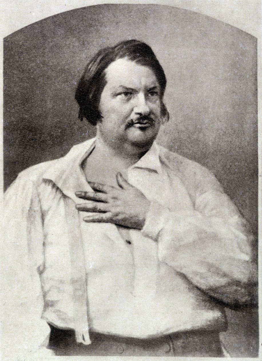 Honoré de Balzac, circa 1850 door Unknown artist