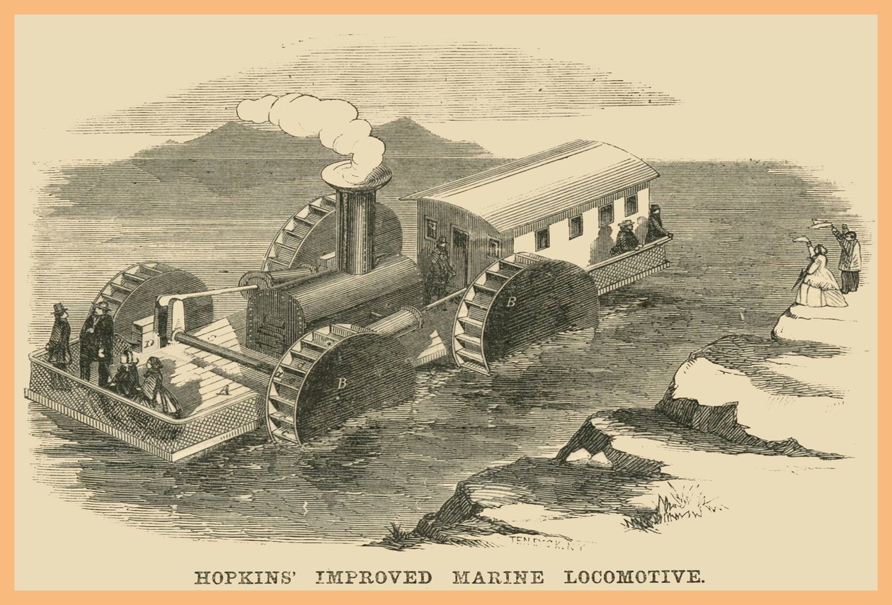 Hopkins Verbeterde Marine Locomotief door Unknown Artist