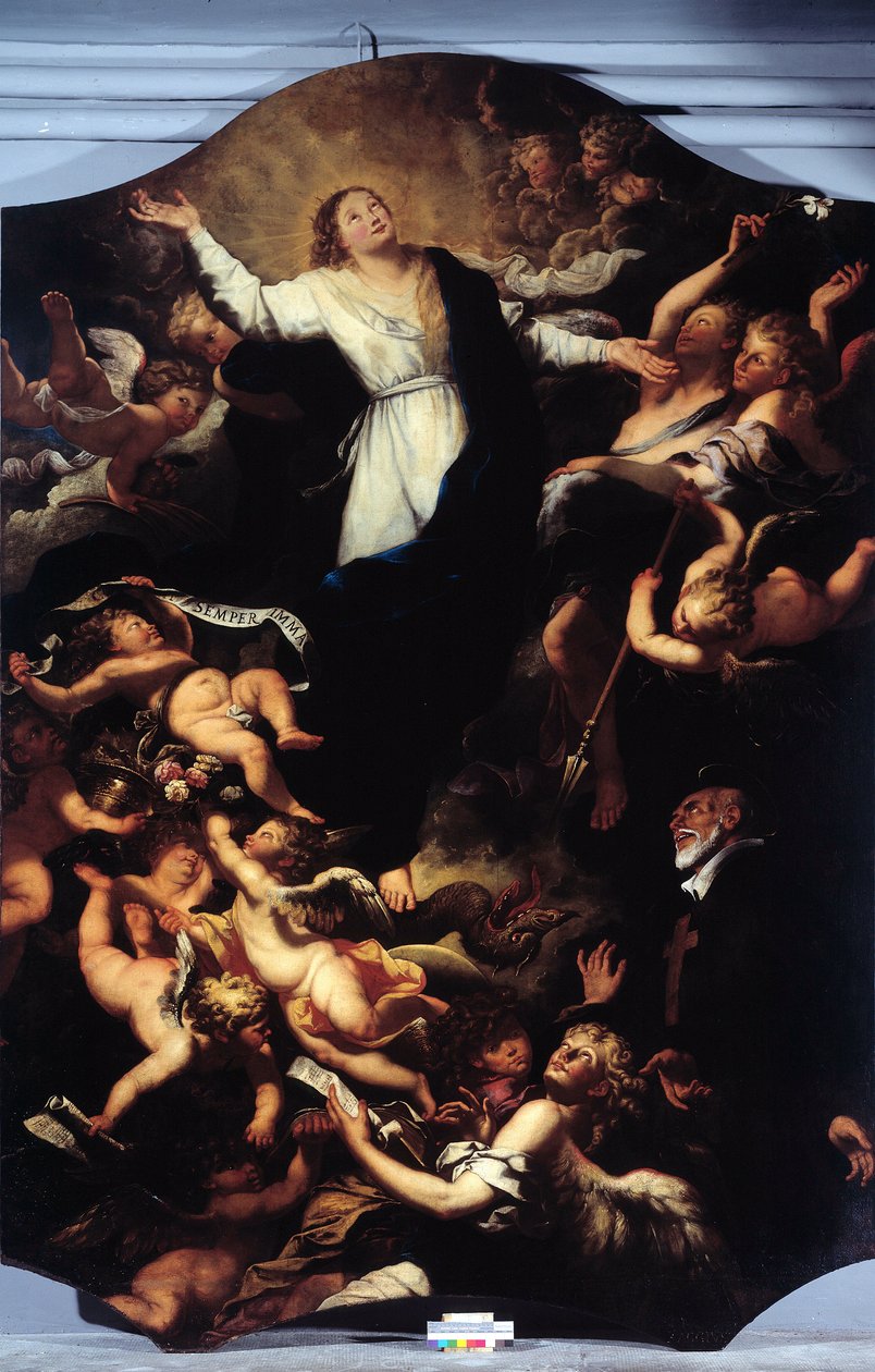 Onbevlekte Ontvangenis met Sint Filippus Neri door Unknown artist