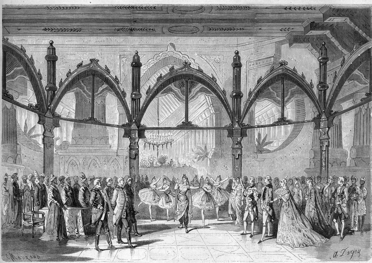 Keizerlijk Theater van de Komische Opera: Scene IV, Act II van de opera 